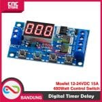 DIGITAL TIMER DELAY ON OFF MOSFET 12-24V DC 15A 400WATT CONTROL SWITCH