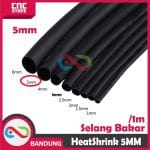 HEATSHRINK 5MM HEAT SHRINK SELANG SELONGSONG BAKAR PER 1 METER