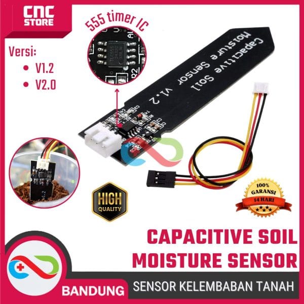 CAPACITIVE SOIL SENSOR TANAH HYGROMETER HUMIDITY MOISTURE MODULE V2.0