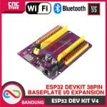 ESP32 ESP-32 DEVKITC V4 WROOM-32U WIFI BLUETOOTH DEVELOPMENT BOARD PLUS EXPANSION BASE PLATE - Image 2
