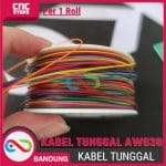 KABEL JUMPER TUNGGAL AWG30 YELLOW KUNING FOR BREADBOARD PER SATU ROLL - Image 3