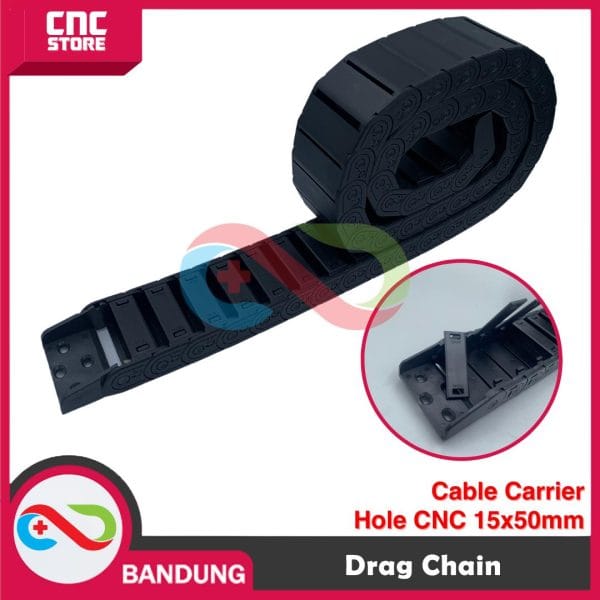 DRAG CHAIN / CABLE CARRIER HOLE CNC 15 X 50 MM / 15X50