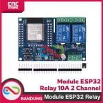 MODUL ESP32 RELAY 10A 2 CHANNEL AC 220 WIFI BLUETOOTH WROOM-32E - Image 3