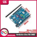 ARDUINO UNO R3 ATMEGA328P SMD CH340 ATMEGA328P MICRO USB - Image 3