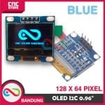OLED LCD BLUE 0.96 I2C 128X64 DISPLAY MODULE