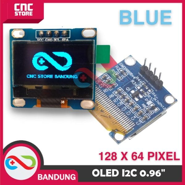 OLED LCD BLUE 0.96 I2C 128X64 DISPLAY MODULE