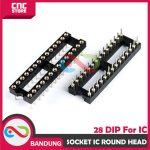 SOCKET SOKET IC DIP28-DIP-28 28P ROUND HEAD NARROW - Image 3