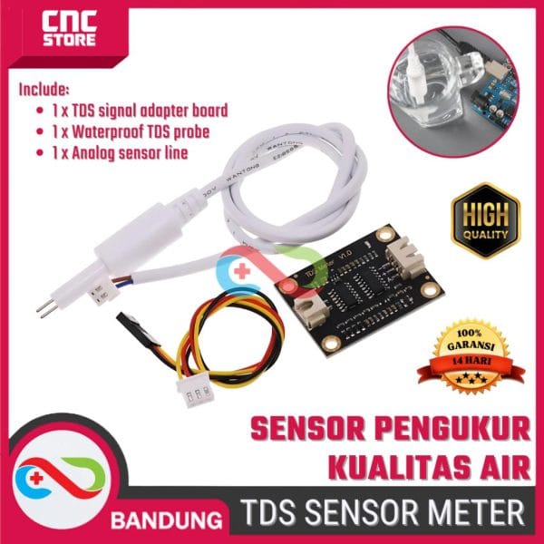 TDS Sensor Meter V1.0 – Sensor Pengukur Kualitas Air untuk Arduino UNO R3
