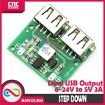 STEP DOWN DC DC 9V - 24V TO 5V 3A DUAL USB OUTPUT CHARGING MODULE - Image 4