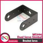 BRACKET SERVO MG995 MG996 DUAL SERVO GIMBAL ROBOT STEERING GEAR - Image 5
