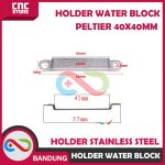 HOLDER WATER BLOCK PENJEPIN WATER BLOK PELTIER 40X40MM STAINLESS STEEL - Image 2