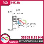 Potentiometer Bourns Multi Turn 3590S 10K 2W – Potensio Presisi untuk Pengaturan Daya - Image 3