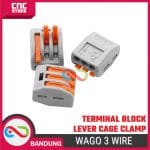 WAGO 3 WIRE TERMINAL BLOCK LEVER CAGE CLAMP - Image 4