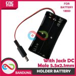 KOTAK BATERAI 18650 BATTERY HOLDER 2S SERI 7.4V WITH JACK DC MALE - Image 2
