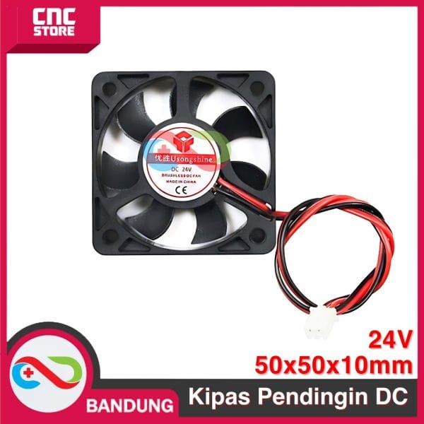 Kipas Pendingin DC Fan 5010 5V 12V 24V 50x50x10 Brushless Mini -  24Volt
