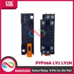 SOKET RELAY 8 PIN - PTF08A Socket Relay Soket RELAY 8pin 8 PIN (RELAY 8 KAKI LY2 dan LY2N) FOR DIN rail. - Image 3