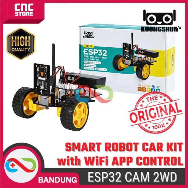 ESP32 CAM 2WD Smart Robot Car Kit WiFi APP Control – Kuongshun