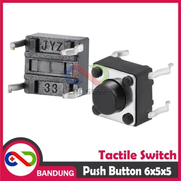 TACTILE SWITCH PUSH BUTTON 6X6X5MM