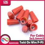 TWIST ON WIRE CONNECTOR SAMBUNGAN KABEL PUTAR SCREW LASDOP TERMINAL P - P3