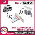 TERMINAL STRIP MARKER KLM-A (JKLM-A) CLIP - Marking BLOX KLM-A Stopper E/FJ1 for terminal blocks