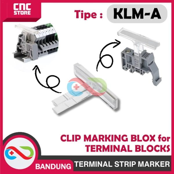 TERMINAL STRIP MARKER KLM-A (JKLM-A) CLIP - Marking BLOX KLM-A Stopper E/FJ1 for terminal blocks
