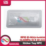 RFID EL-N213-IW1020 NFC Sticker Kecil  Label Tag Compatible NTag213 1 x 2 cm 10 X 20 mm