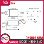 10pcs Diode 1N4004 M4 1A 400V SMA DO-214AC Dioda M4 1N 4004 SMD SMT - Image 2