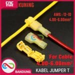 KABEL JUMPER T KUNING 4-6MM2 WIRE CONNECTOR CABANG 3 SPLITTER KUNING - Image 2