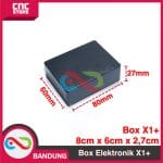 BOX ELEKTRONIK X1 PLUS KOTAK RANGKAIAN 8x6x2.7mm CASING BLACK BOX PROJECT - Image 2