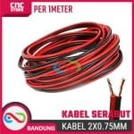 KABEL SERABUT MERAH HITAM 2*0.75MM 300V PER 1 METER - Image 4