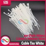 CABLE KABEL TIES TIS 2.5x100MM 10CM - PUTIH PACK 100PCS - Image 4