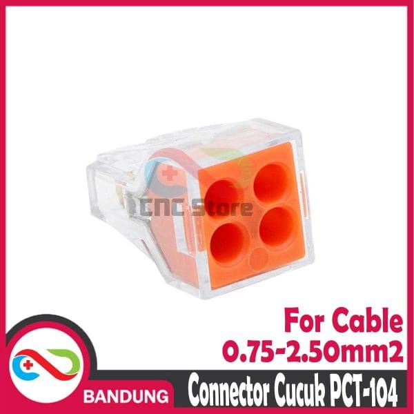TERMINAL CUCUK 4 KABEL PCT 104 BUKAN WAGO 773 PUSH KONEKTOR TUSUK JOIN