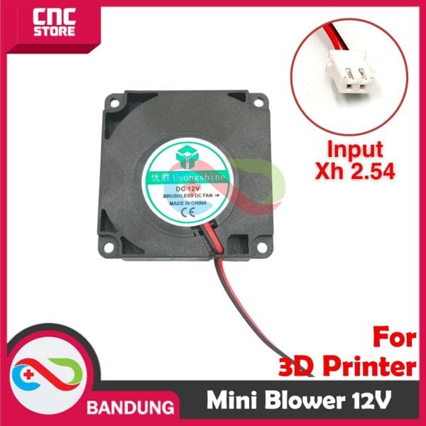 MINI BLOWER FAN 4X4X1CM COOLING TURBO 12V FOR 3D PRINTER