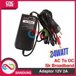 POWER SUPPLY ADAPTOR 12V 2A REAL 24WATT CCTV ADAPTOR JACK DC 5.5x2.1MM - Image 4