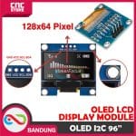 OLED LCD WHITE PUTIH 0.96 I2C IIC 128X64 DISPLAY MODULE