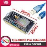 ESP32 ESP-32 DOIT WIFI BLUETOOTH IOT ESP-32S DEVELOPMENT BOARD 38 PIN PLUS KABEL DATA MICRO - Image 3