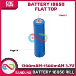 BATERAI BATRE BATTERY 18650 RILL 1200 - 1500 MAH 3.7V - Image 4