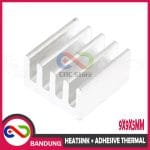 HEATSINK 9X9X5MM ALUMINIUM PLUS ADHESIVE THERMAL PAD PENDINGIN A4988 HEAT SINK IC 9X9X5 9x9x5 9x9xMM