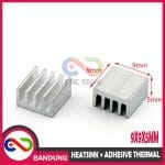 HEATSINK 9X9X5MM ALUMINIUM PLUS ADHESIVE THERMAL PAD PENDINGIN A4988 HEAT SINK IC 9X9X5 9x9x5 9x9xMM - Image 3