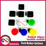 TACTILE SWITCH PUSH BUTTON 5 WARNA 20PCS 12x12x7.3 MM FOR ARDUINO + FREE CAP - Image 3
