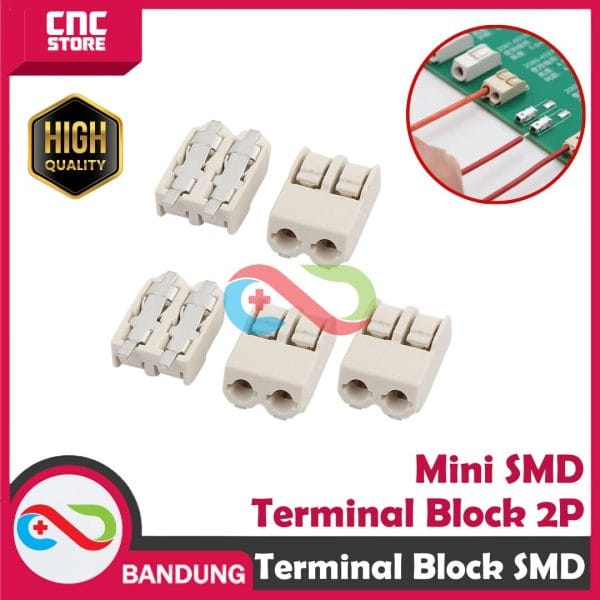 MINI SMD TERMINAL BLOCK 2 LOBANG WIRE TO BOARD SOLDERING CABLE TO PCB