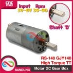 GearBox Motor DC Gear Box High Torque TT DC Motor 3V-6V RS-140 GJY140 Dinamo DC Motor Speed