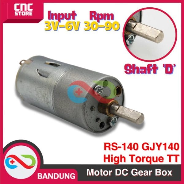 GearBox Motor DC Gear Box High Torque TT DC Motor 3V-6V RS-140 GJY140 Dinamo DC Motor Speed