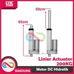LINEAR ACTUATOR MOTOR DC 12V HIDROLIK HYDRAULIC 500MM 2000N 200KG 50CM - Image 3
