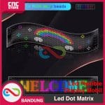 LED flexible display smart car sticker 120x595mm Aplikasi HD Bluetooth  + Remote control USB - Image 2
