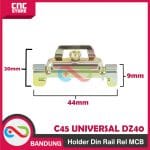 Holder Din Rail Rel pengunci MCB Dudukan MCB pada Rel pengencang terminal block penahan Panel Kontaktor C45 UNIVERSAL DZ40