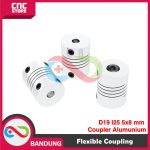 FLEXIBLE COUPLING D19 L25 5X8 MM COUPLER ALUMUNIUM - Image 4