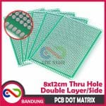 PCB DOT MATRIX THRU HOLE DOUBLE LAYER 8X12CM 8*12CM - Image 4
