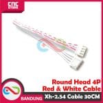 XH-2.54 4P DOUBLE-HEAD 4P RED AND WHITE CABLE 30CM - Image 2