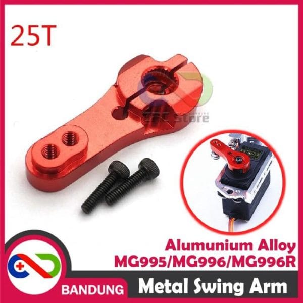 Metal Swing Arm 25T Aluminium Alloy – Untuk Motor Servo MG995 MG996